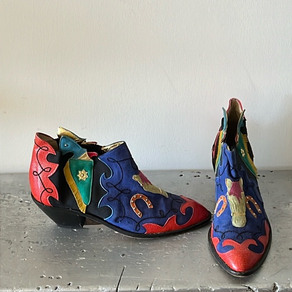 Vintage Cowboy Boots- Horses - Picture 5 of 17